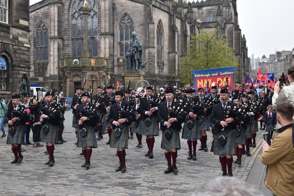 Stockbridge Pipe Band - May Day Parade, Edinburgh - May 2020